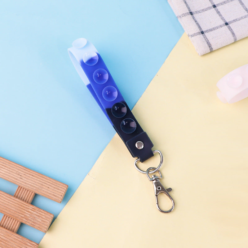 Wholesale 10PCS Silicone Suction Cup Keychain